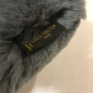 Louis Vuitton Rex Rabbit Fur LV Logo Scarf - Limited Edition Runway